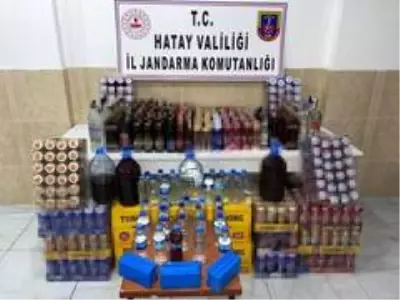 Hatay'da 241 litre kaçak içki ele geçirildi Hatay'da 241 litre kaçak içki ele geçirildi
