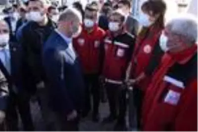 Koronavirüs tedavisi tamamlanan Bakan Soylu'dan İzmir'deki deprem bölgesinde açıklama Koronavirüs tedavisi tamamlanan Bakan Soylu'dan İzmir'deki deprem bölgesinde açıklama