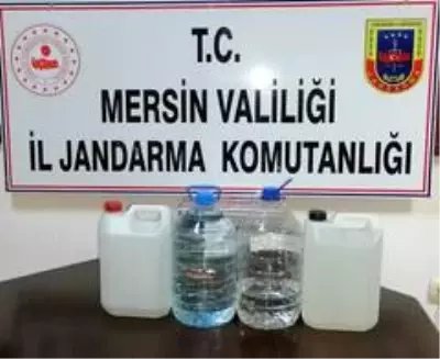 Mersin'de 13 litre sahte içki ele geçirildi Mersin'de 13 litre sahte içki ele geçirildi