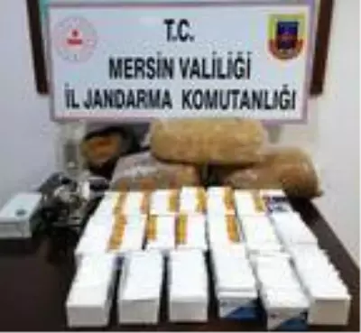 Mersin'de kaçak tütün ve makaron operasyonu Mersin'de kaçak tütün ve makaron operasyonu