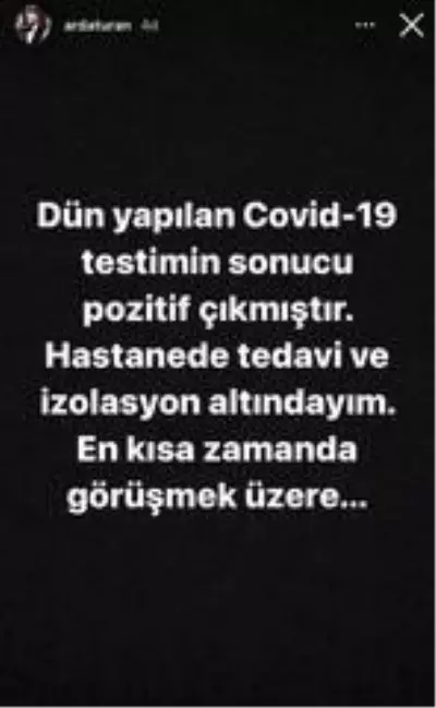 Arda Turan'ın korona virüs testi pozitif çıktı Arda Turan'ın korona virüs testi pozitif çıktı