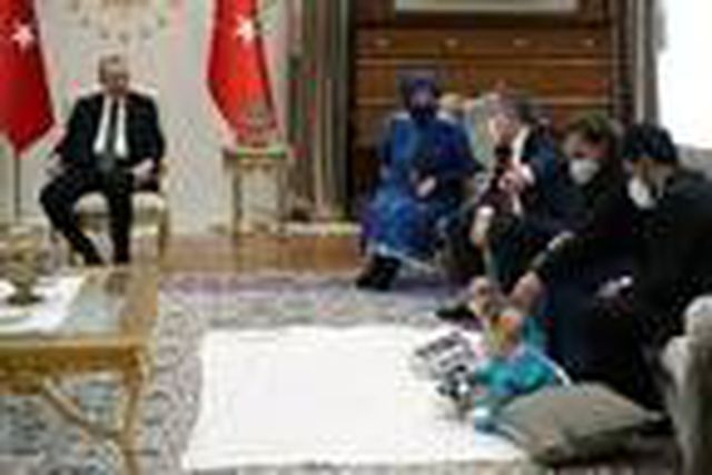 Cumhurbaşkanı Erdoğan, ameliyatla birbirlerinden ayrılan siyam ikizlerini kabul etti