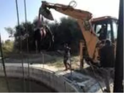 Son dakika haber... Sulama kanalına düşen atı, itfaiyeciler kurtardı Son dakika haber... Sulama kanalına düşen atı, itfaiyeciler kurtardı