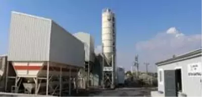 Beton santrali üretime başladı Beton santrali üretime başladı