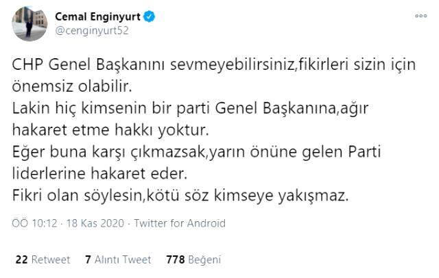 Cemal Enginyurt, Alaattin Çakıcı'yı eleştirdiği paylaşımını sildi: Mesaj amacına ulaştı Cemal Enginyurt, Alaattin Çakıcı'yı eleştirdiği paylaşımını sildi: Mesaj amacına ulaştı