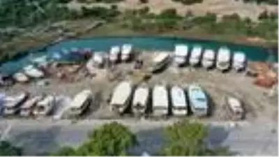 Demre'deki yatların kara molası başladı Demre'deki yatların kara molası başladı