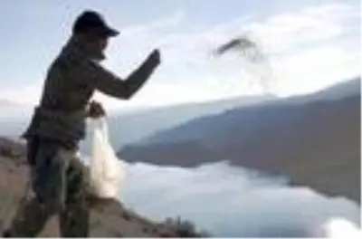 Kars'ta avcılar avlamak yerine bu kez yemledi Kars'ta avcılar avlamak yerine bu kez yemledi