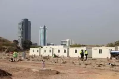 Konteyner kentte çalışmalar sürüyor Konteyner kentte çalışmalar sürüyor