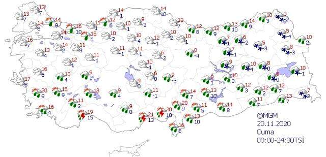 Meteoroloji uyardı! Bazı illerde sağanak ve kar yağışı bekleniyor