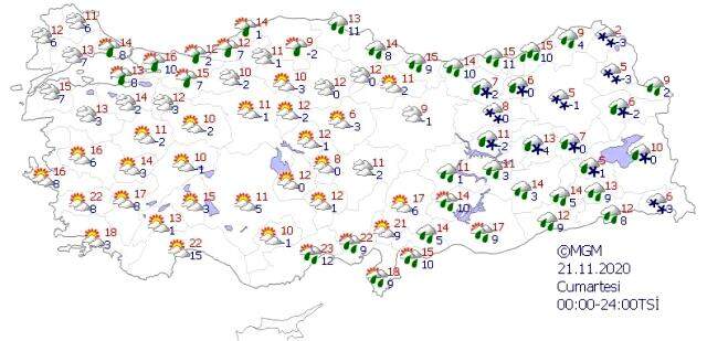 Meteoroloji uyardı! Bazı illerde sağanak ve kar yağışı bekleniyor