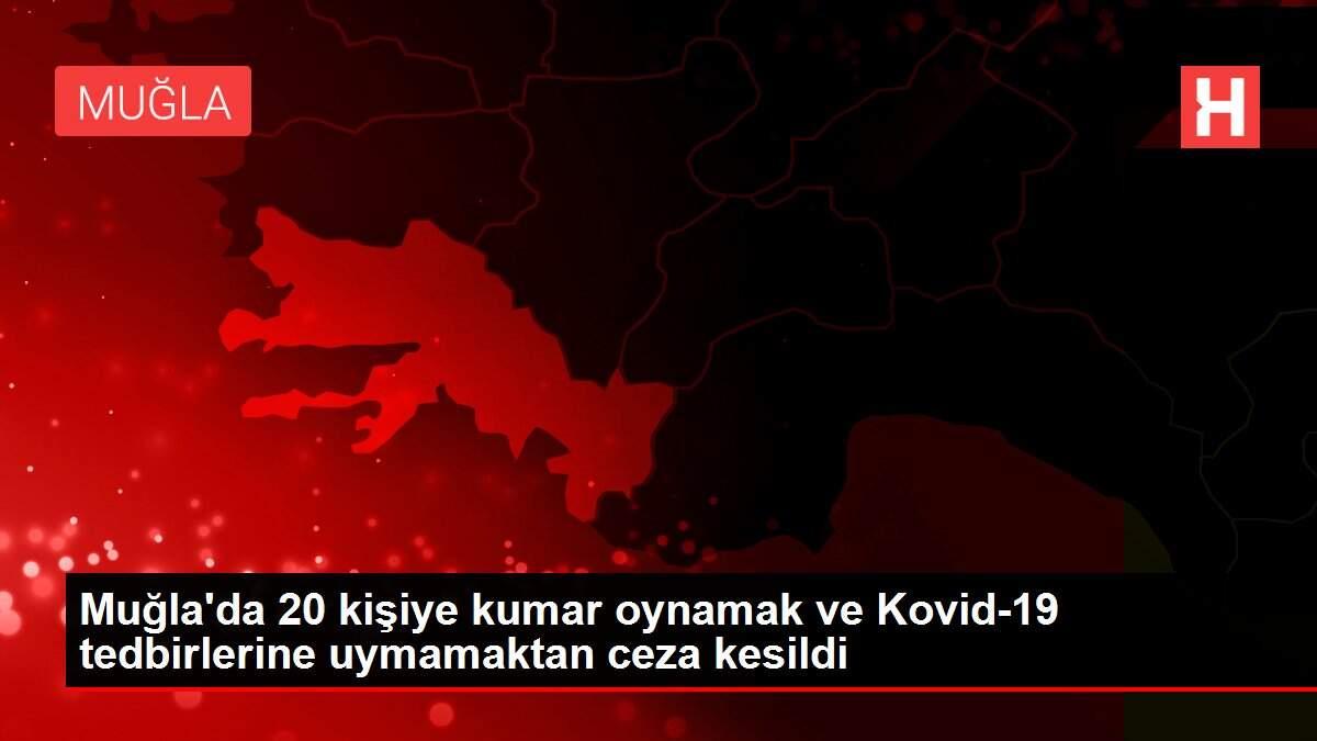 Muğla'da 20 kişiye kumar oynamak ve Kovid-19 tedbirlerine uymamaktan ceza kesildi Muğla'da 20 kişiye kumar oynamak ve Kovid-19 tedbirlerine uymamaktan ceza kesildi