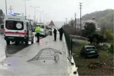 Samsun'da trafik kazası: 2 yaralı Samsun'da trafik kazası: 2 yaralı