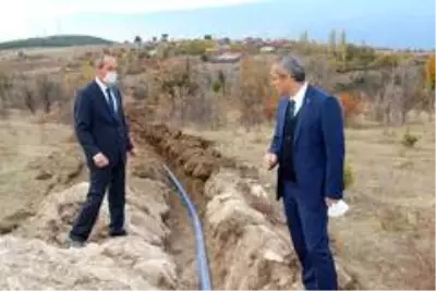 Tosya'da bir köyün daha içme suyu sorunu çözülüyor Tosya'da bir köyün daha içme suyu sorunu çözülüyor