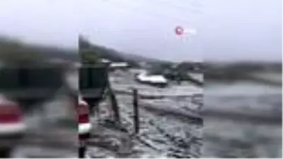 Amasya'ya mevsimin ilk karı yağdı Amasya'ya mevsimin ilk karı yağdı
