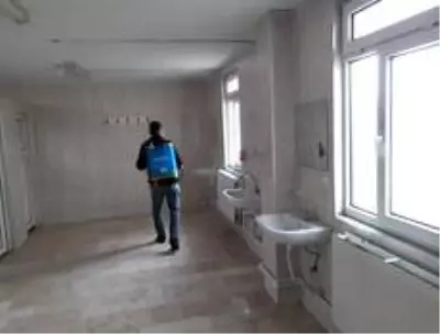 Dodurga'da camiler ve umuma açık alanlarda dezenfekte işlemi Dodurga'da camiler ve umuma açık alanlarda dezenfekte işlemi