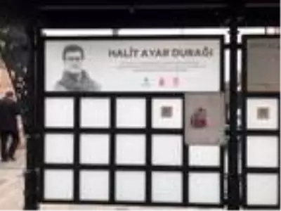 Halit Ayar'ın adı Tünel tramvay durağına verildi Halit Ayar'ın adı Tünel tramvay durağına verildi