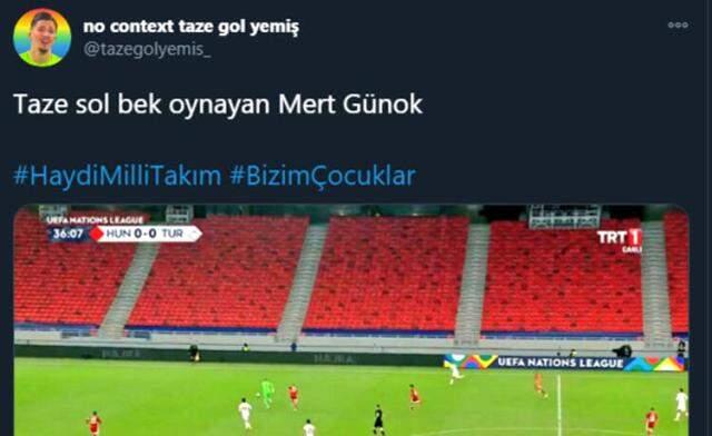 Mert Günok'un orta sahaya çıkıp topa müdahale etmesi, sosyal medyada gündem oldu