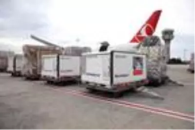 Turkish Cargo, kıtalar arası kurduğu hava kargo köprüsüyle Kovid-19 aşılarını taşıyor Turkish Cargo, kıtalar arası kurduğu hava kargo köprüsüyle Kovid-19 aşılarını taşıyor
