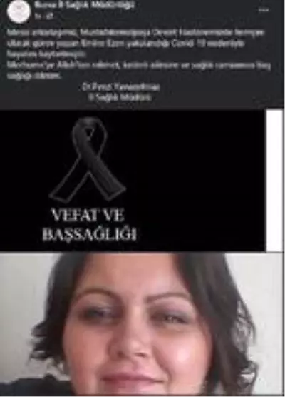 2 çocuk annesi hemşire Ezen, koronavirüse yenik düştü 2 çocuk annesi hemşire Ezen, koronavirüse yenik düştü