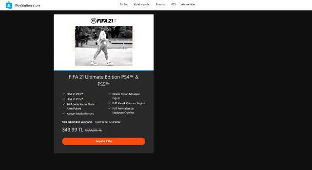 FIFA 21 %50 indirimli satın al! FIFA 21 ne kadar? FIFA 21 nasıl satın alınır? FIFA 21 PS Plus Store fiyatı, FIFA 21 Xbox Store fiyatı!