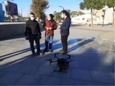 İzmir'de drone destekli korona denetimi İzmir'de drone destekli korona denetimi