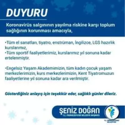 Merkezefendi Belediyesi yıl sonuna kadar bütün faaliyetlere ara verdi Merkezefendi Belediyesi yıl sonuna kadar bütün faaliyetlere ara verdi