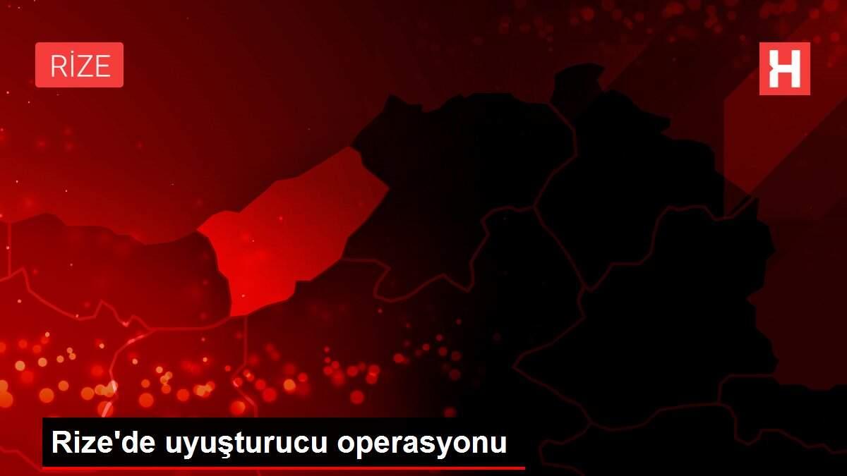 Rize'de uyuşturucu operasyonu