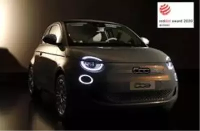 2020 Red Dot Tasarım Ödülü Elektrikli Fiat 500'ün 2020 Red Dot Tasarım Ödülü Elektrikli Fiat 500'ün