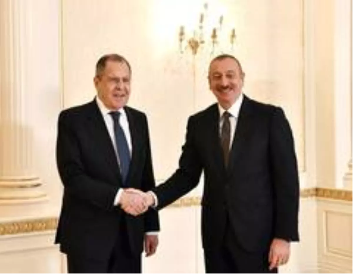 Azerbaycan Cumhurbaşkanı Aliyev, Rusya Dışişleri Bakanı Lavrov'u kabul etti