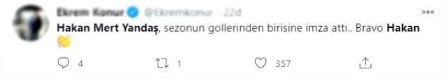 Fenerbahçeli Mert Hakan'ın nefis golü sosyal medyayı salladı