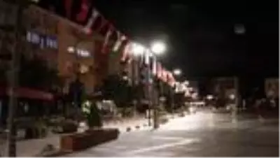 Sokağa çıkma kısıtlamasına uyuldu Sokağa çıkma kısıtlamasına uyuldu