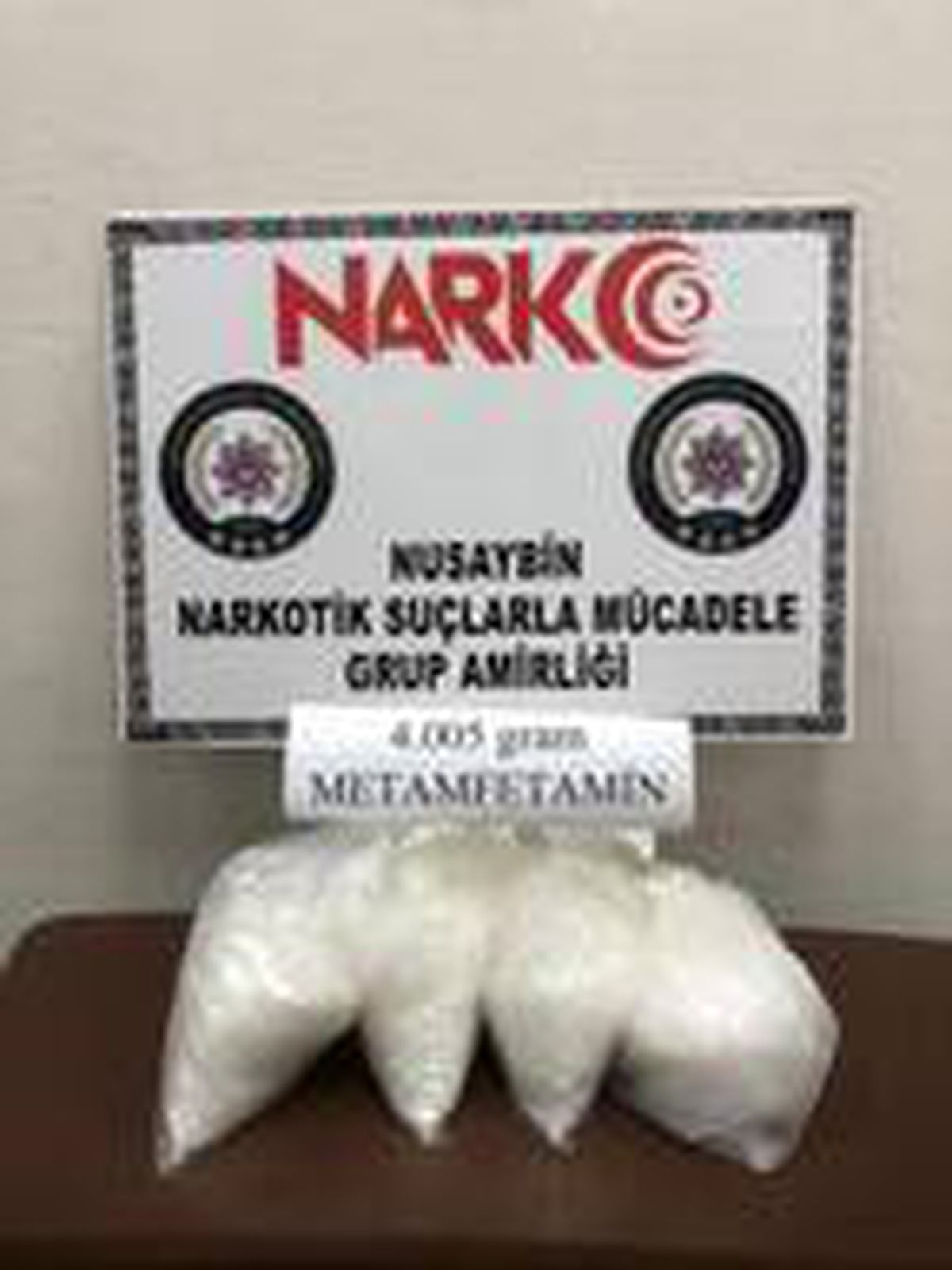 Mardin'de 4 kilo metamfetamin ele geçirildi