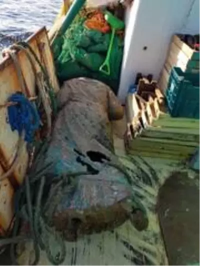 Marmaris açıklarında bulunan heykelin baş kısmı için dalış yapılacak Marmaris açıklarında bulunan heykelin baş kısmı için dalış yapılacak