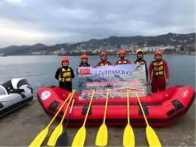 Şırnaklı sporcular rafting eğitimleri için Rize'de Şırnaklı sporcular rafting eğitimleri için Rize'de