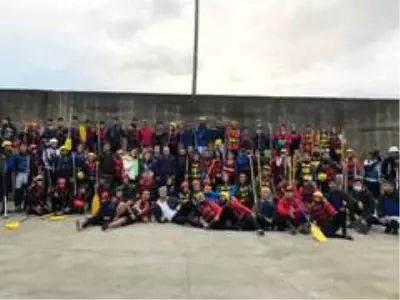 Şırnaklı sporcular rafting eğitimleri için Rize'de Şırnaklı sporcular rafting eğitimleri için Rize'de