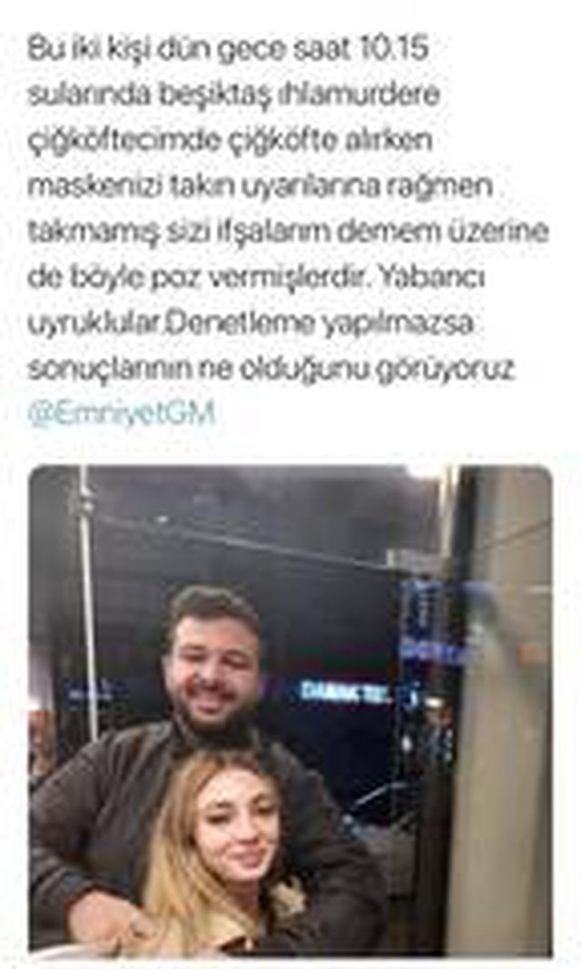 Sosyal medyada ifşa edilen maskesiz turist çifte kaldıkları otelde ceza kesildi