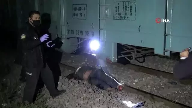 Adana'da yük treninin çarpmasıyla kolu kopan kişi ağır yaralandı