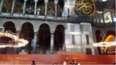 Ayasofya'da dev iskele 7 yıl sonra kaldırıldı