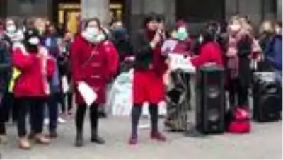 Belçika'da kadına şiddet protesto edildi