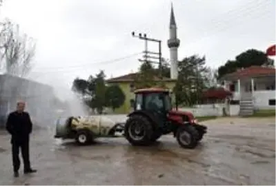 Çan belediyesi'nden köylere dezenfekte desteği Çan belediyesi'nden köylere dezenfekte desteği
