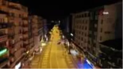 Denizli'de kısıtlamalarla beraber sokaklar sessizliğe büründü