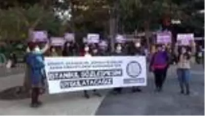 Kadına yönelik şiddete son vermek için meydana çıktılar