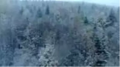 KASTAMONU - Mevsimin ilk karı düştü