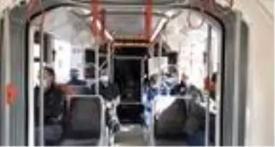 Kayseri'de, tramvaylarda koronavirüse karşı 'konuşmayalım' uyarısı Kayseri'de, tramvaylarda koronavirüse karşı 'konuşmayalım' uyarısı