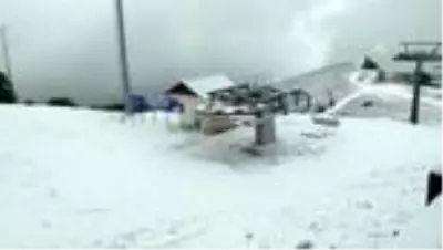 Keltepe Kayak Merkezi beyaza büründü Keltepe Kayak Merkezi beyaza büründü