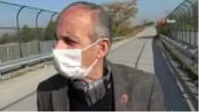 Otoyol üstündeki köprüyü çöplüğe çevirdiler