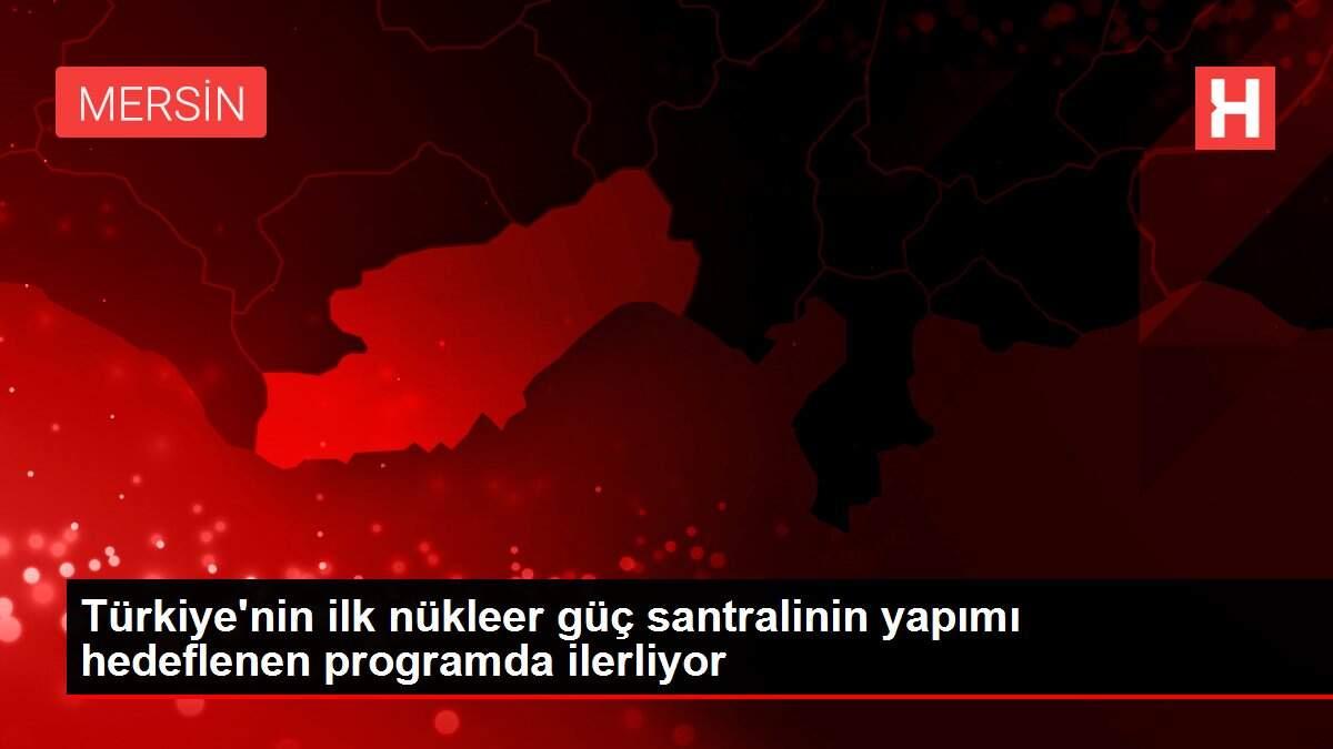 Türkiye'nin ilk nükleer güç santralinin yapımı hedeflenen programda ilerliyor