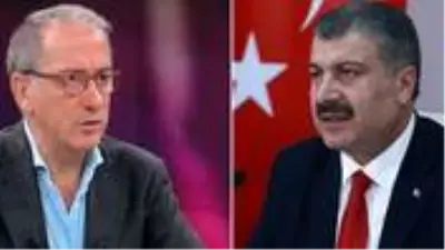 Bakan Koca, maske kuralına dikkat eden Fatih Altaylı ve konuklarına teşekkür etti