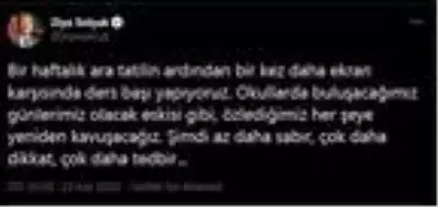 Bakan Selçuk: Bakan Selçuk: