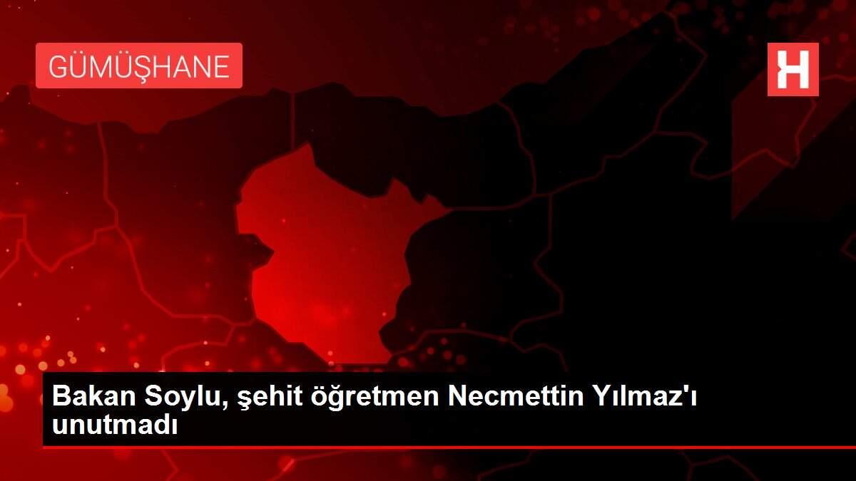 Son dakika haberi: Bakan Soylu, şehit öğretmen Necmettin Yılmaz'ı unutmadı Son dakika haberi: Bakan Soylu, şehit öğretmen Necmettin Yılmaz'ı unutmadı